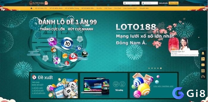 Nhà cái lô de uy tín nhất hiện nay Loto188