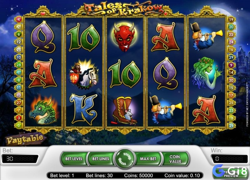 Tham gia trải nghiệm slot game Tales of Krakow ngay nhé!